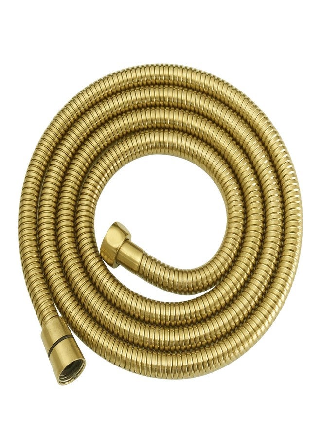 RUMOSE 79 inches Shower Hose Extra Long Stainless Steel Shower Tube Attachment Flexible Handheld Shower Sprayer Hose, Brushed Gold - Image 1